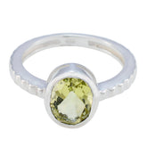 Tereza Heritage Yellow Solitaire Ring Lemon Quartz Yellow